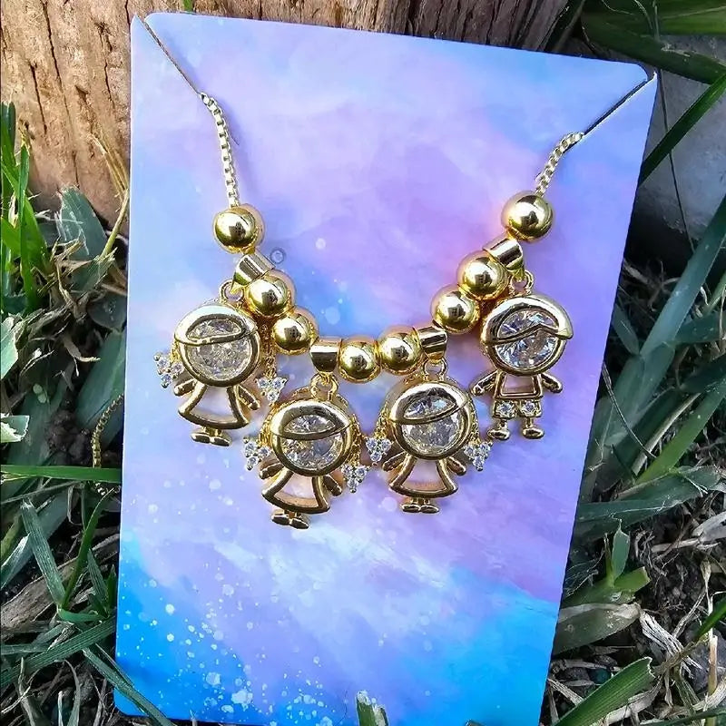 Custom made Pendant Gold plated Female Male